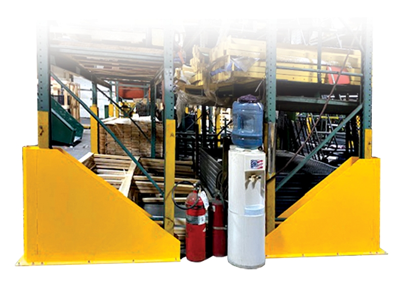 welded rail system rack guards