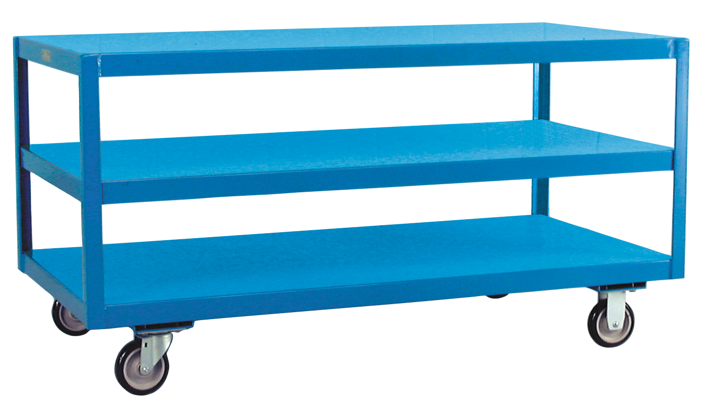 three shelf portable work bench