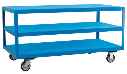 three shelf portable work bench