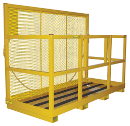 large expanded work platform